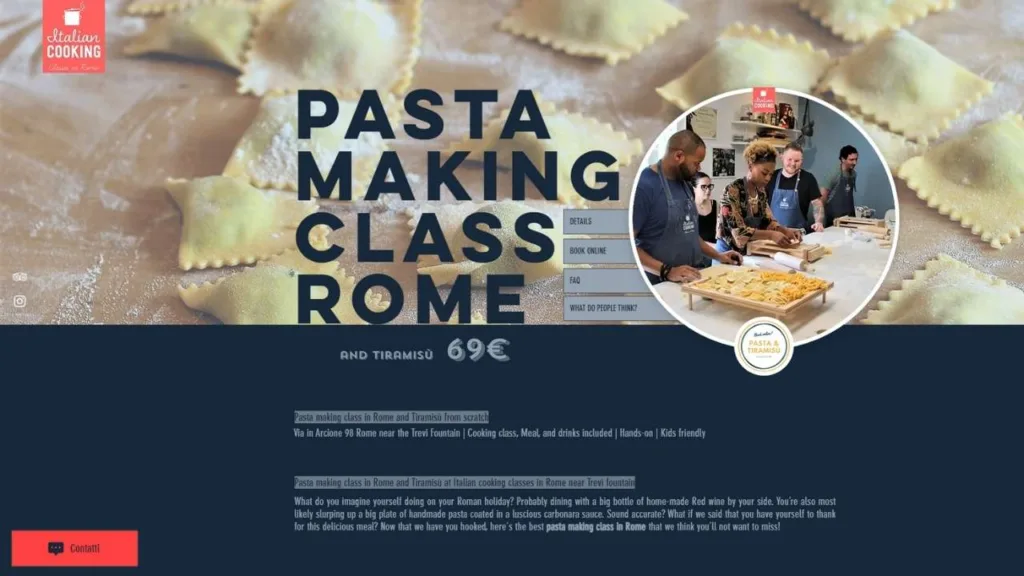 Italian cooking classes in Rome Pasta Making Classes in Rome - 1280x720