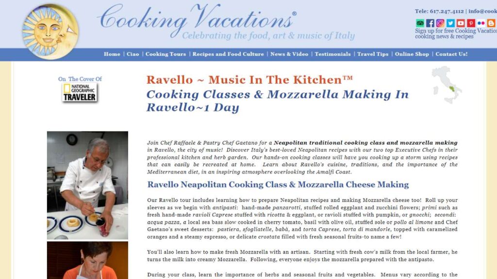 Cooking Vacations Italian Cooking Class Ravello - 1280x720